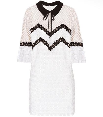 Prada Petal Lace Mini Dress