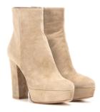 Gianvito Rossi Temple Suede Ankle Boots