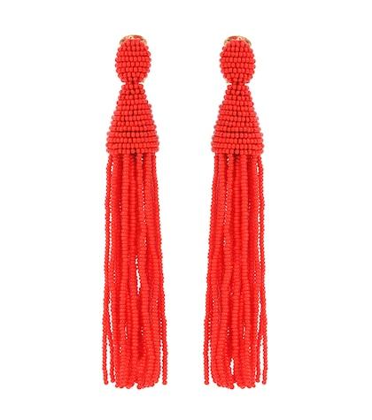 Balenciaga Tassel Clip-on Earrings