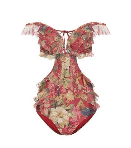 Frame Off-the-shoulder Swimsuit