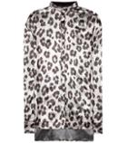Edit Leopard-printed Silk-blend Blouse