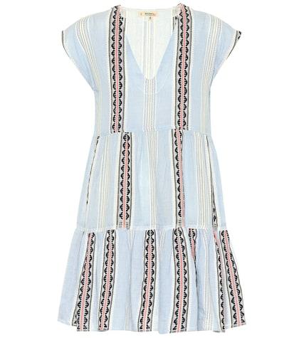 Calvin Klein 205w39nyc Riban Striped Cotton-blend Minidress