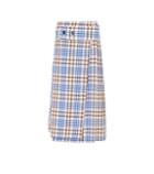 Victoria Beckham Checked Wool And Mohair Skirt