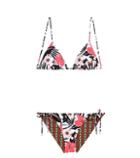 Etro Printed Reversible Triangle Bikini