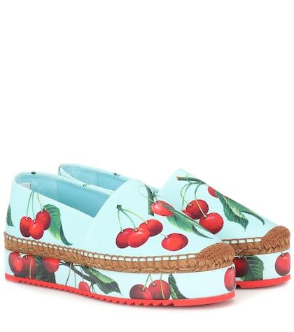 Dolce & Gabbana Exclusive To Mytheresa – Cherry Printed Espadrilles