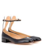 Francesco Russo Patent Leather Ballerinas