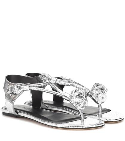 Isabel Marant Jarley Metallic Leather Sandals