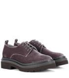 Brunello Cucinelli Velvet Derby Shoes
