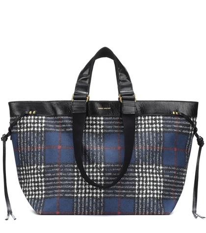 Isabel Marant Wardy Checked Shoulder Bag