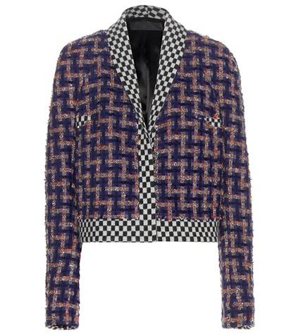 Haider Ackermann Multicoloured Check Bouclé Jacket