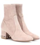 Valentino Garavani Valentino Garavani Rockstud Suede Ankle Boots