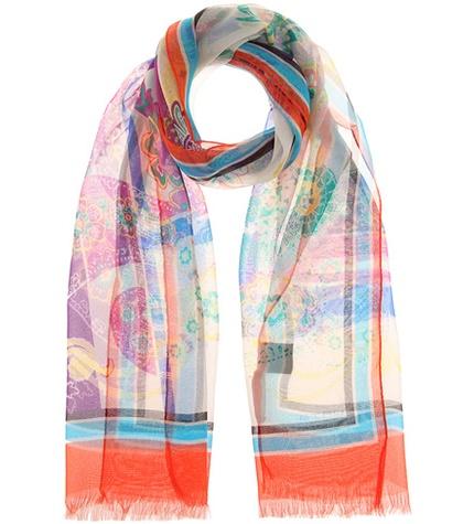 Peter Pilotto Printed Silk-chiffon Scarf