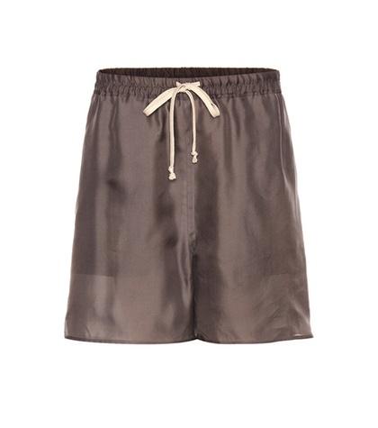 Rick Owens Silk Shorts