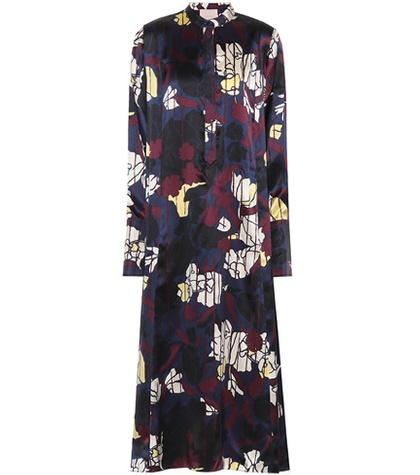 Anna Kosturova Anwyn Printed Silk Dress