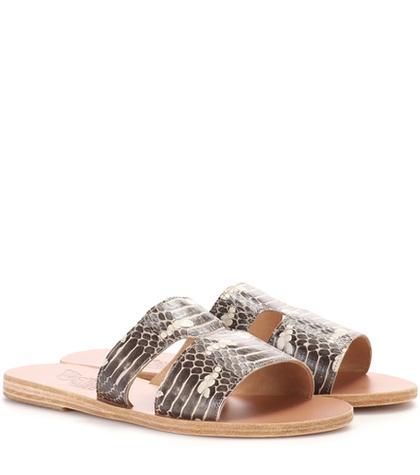 Carven Apteros Snakeskin Sandals