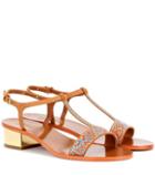 Stella Mccartney Evia Embellished Suede Sandals