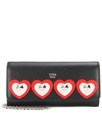 Fendi Leather Wallet On Chain