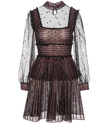 Alexander Mcqueen Silk And Wool-blend Lace Dress