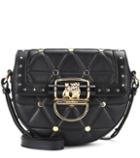 Balmain 44-18 Quilted Leather Crossbody Bag