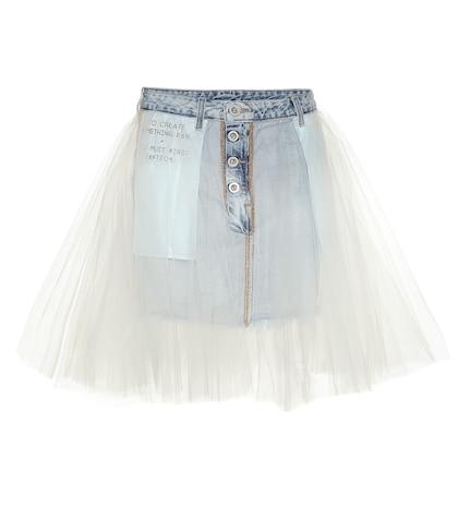 Unravel Denim And Tulle Skirt