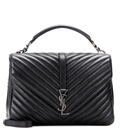 Saint Laurent Classic Large Collège Monogram Quilted Leather Shoulder Bag