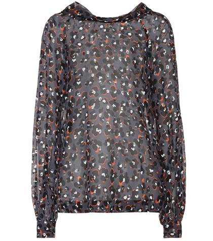 Dorothee Schumacher Delicate Dazzle Fil Coupé Silk Top