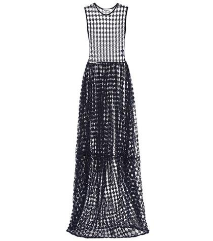 Jil Sander Sheer Diamond Maxi Dress