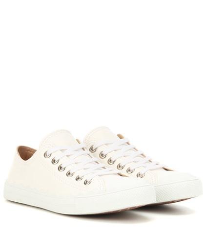 Chlo Lauren Leather Sneakers
