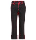 Off-white Stretch Cotton Trousers