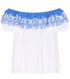 Peter Pilotto Embroidered Off-the-shoulder Top