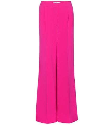 Mary Katrantzou Onyx Crêpe Wide-leg Trousers