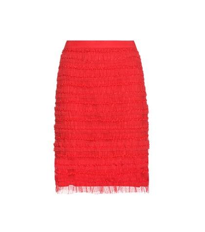 Givenchy Ruched Tulle Skirt