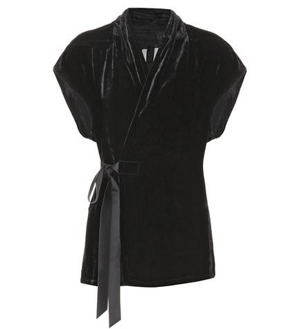 Rick Owens Velvet Wrap Top