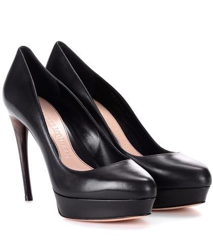 Alexander Mcqueen Leather Plateau Pumps