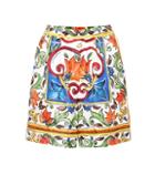 Dolce & Gabbana Printed Silk Shorts