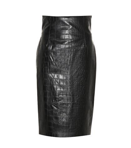 Nanushka Ania Faux Leather Pencil Skirt