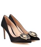 Rick Owens Eden Embellished Satin Pumps