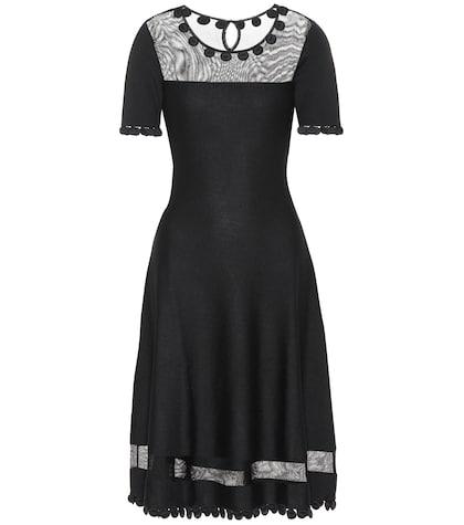 Oscar De La Renta Wool And Silk-blend Midi Dress