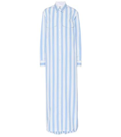 Calvin Klein 205w39nyc Striped Cotton Shirt Dress