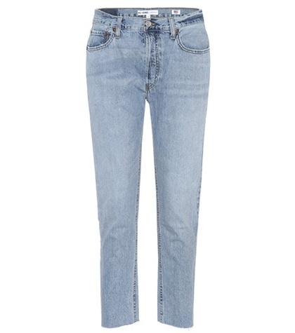Valentino Relaxed Crop Rigid High-rise Jeans