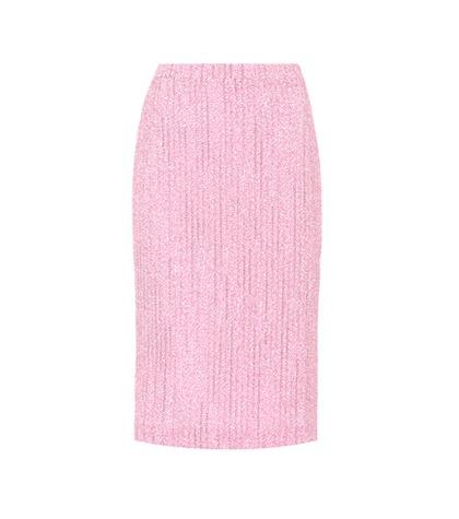 Alessandra Rich Tweed Pencil Skirt