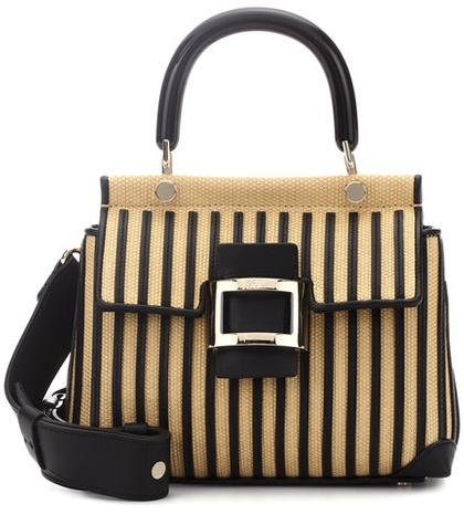 Dolce & Gabbana Viv' Shirting Straw Shoulder Bag