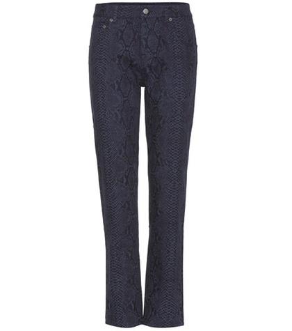 Pierre Hardy Snake-print Jeans