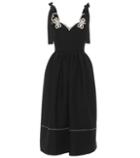 Fendi Embellished Wool And Silk Dress