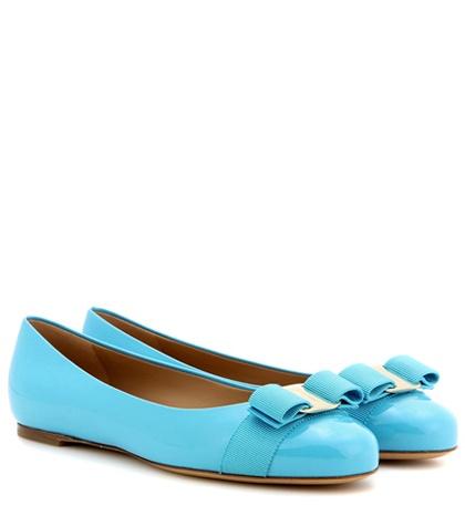 Bottega Veneta Varina Patent Leather Ballerinas