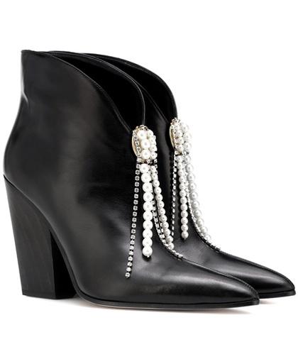 Tod's Crystal-embellished Ankle Boots