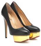 Charlotte Olympia Dolly Leather Plateau Pumps