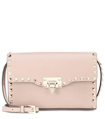 Fendi Valentino Garavani Rockstud Medium Leather Shoulder Bag