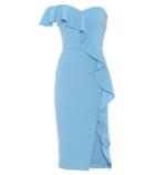 Rebecca Vallance Ruffled Crêpe Midi Dress