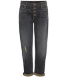 Mother The Pixie Dropout Distressed Cropped Jeans